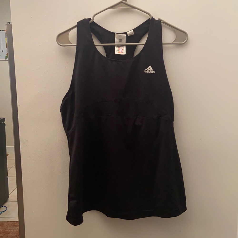 Adidas black workout tank